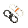 Backpack Anti-theft Hanging Keychain Equipment Stainless Steel 8-Shape Buckle Snap Clip Carabiner